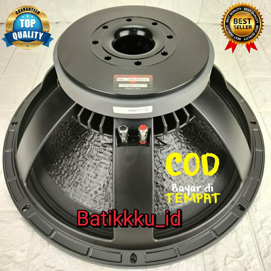 Speaker Komponen BNC B&C 18TBX100 18 TBX 100 GRADE A++ 18TBX 100 8