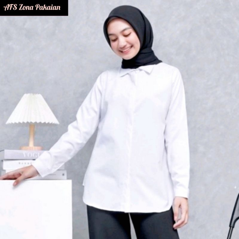 KEMEJA TOYOBO WANITA PREMIUM Size M L XL XXL || KEMEJA BASIC || KEMEJA WANITA CASUAL || KEMEJA POLOS WANITA || KEMEJA LENGAN PANJANG WANITA || KEMEJA KATUN TOYOBO