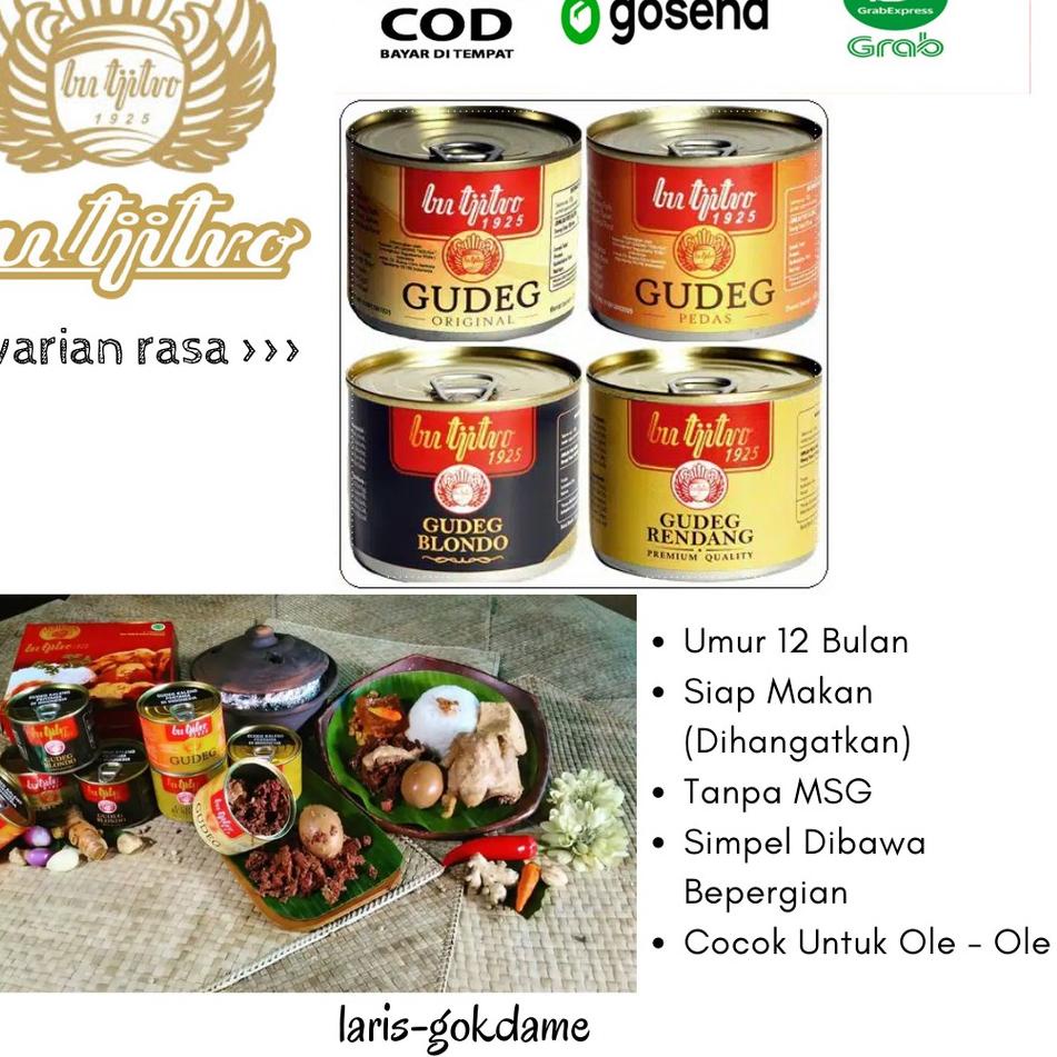 

ORIGINAL% GUDEG KALENG BU TJITRO OLE OLE KHAS JOGJA