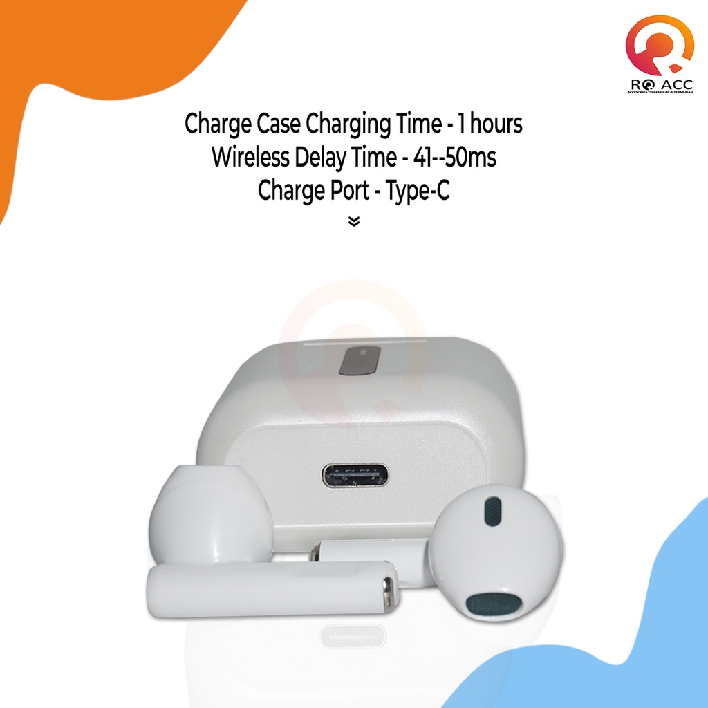 [RO ACC] HEADSET EARPHONE BLUETOOTH TWS PRO 8 AUTO POP UP WITH CHARGING CASE