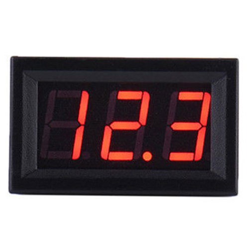 ATORCH Display Pengukur Tegangan Listrik Voltmeter LED - 123 - Black - 7RAD07BK