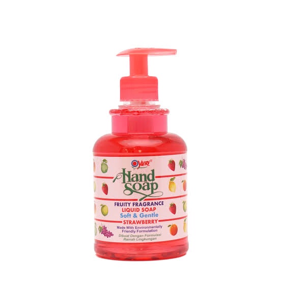 YURI Hand Soap Pump 410ml Soft &amp; Gentle Sabun Cuci Tangan