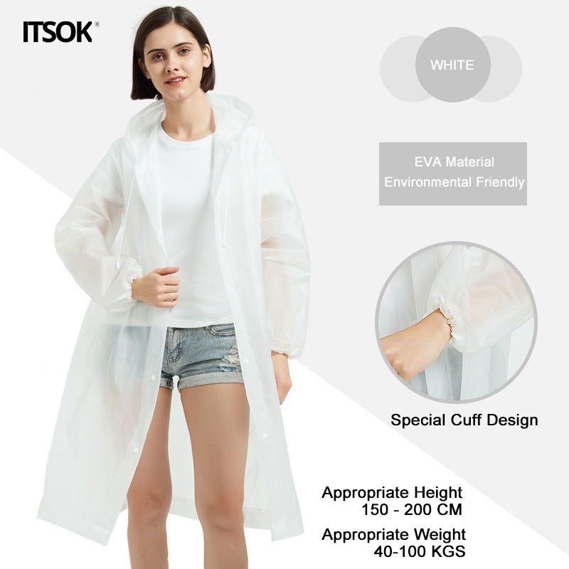 ITSOK JAS HUJAN / RAINCOAT COLOURFUL / JAS HUJAN EVA POLOS / JAS HUJAN UNISEX / JAS HUJAN TRANSPARAN TEBAL / JAS HUJAN PRAKTIS/jas hujan pria/jas hujan wanita/jas hujan plastik/import raincoat