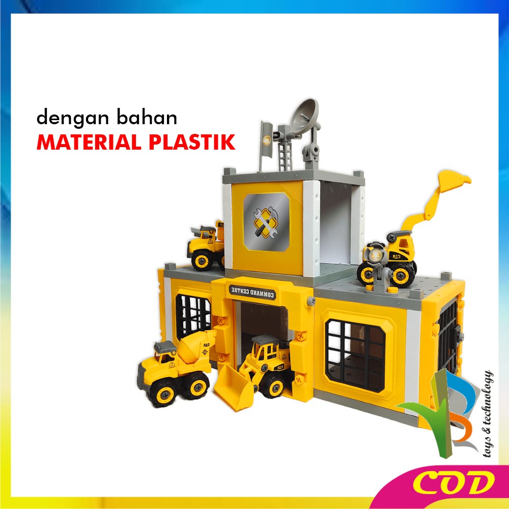 RB-M157 Mainan Anak DIY Set Mobil Mobilan Konstruksi Mobil Pemadam Kebakaran / Mobil Tentara