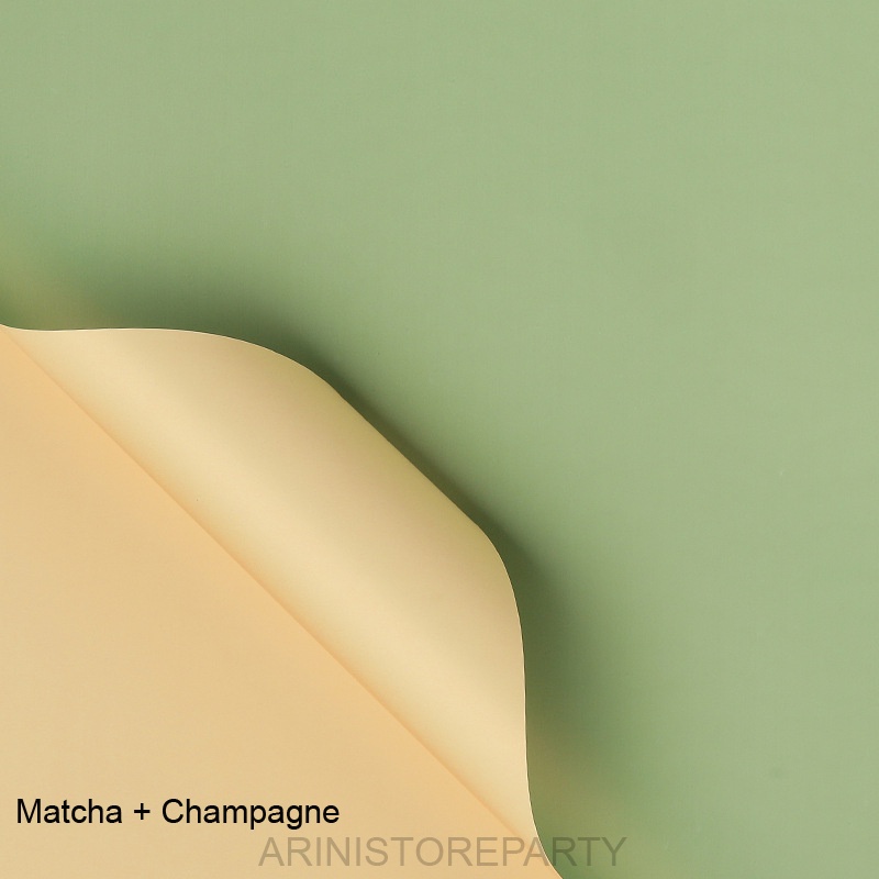 

[5 Lembar] Flower Wrapping Cellophane Duo Colors Wrap Bouquet | Bisa Mix