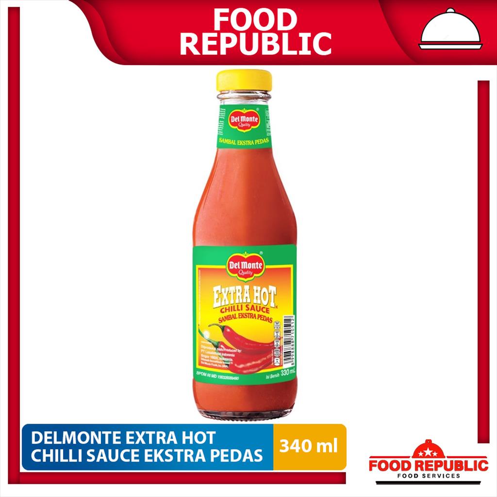 DEL MONTE EXTRA HOT CHILLI SAUCE 340 ML DELMONTE SAMBAL EKSTRA PEDAS