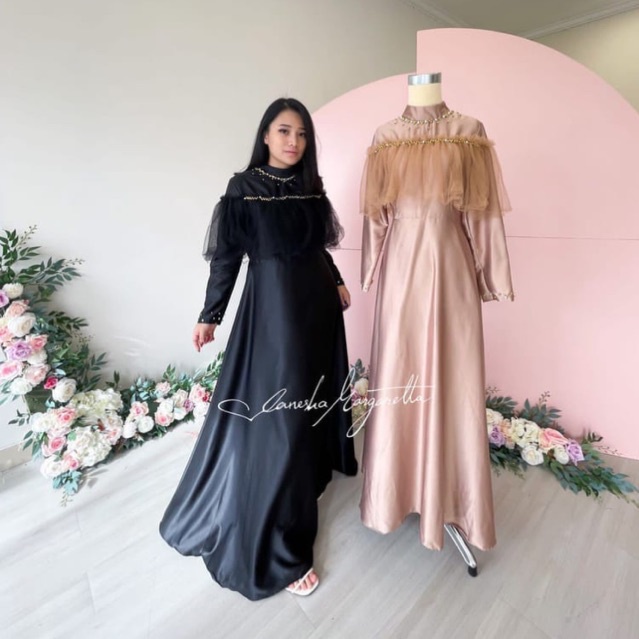 702# Dress fashion muslim kain SATIN PREMIUM