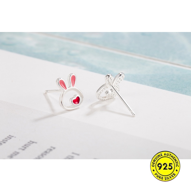 Anting Tusuk Kelinci Tetes Minyak Love Perempuan U1409