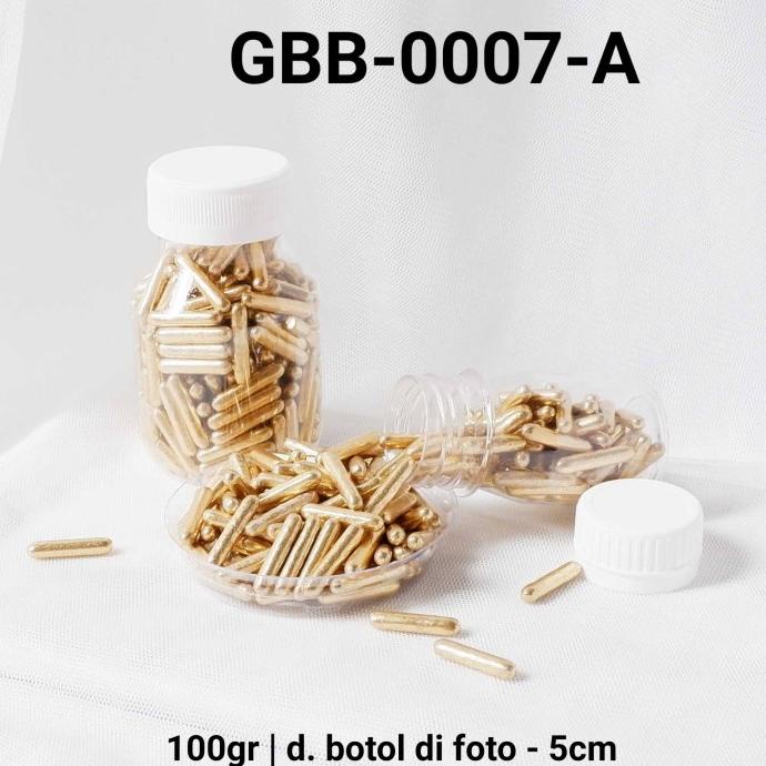 

[ COD ] GBB-0007-A Sprinkles sprinkle springkel 100gr meses kapsul stick gold
