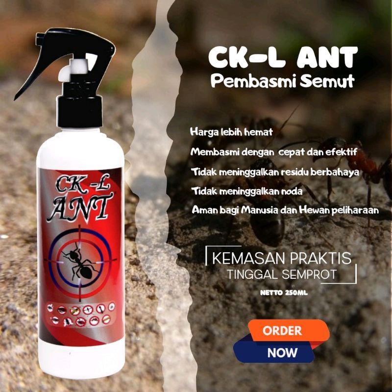CKL CK-L ANT OBAT PEMBASMI SEMUT RACUN ANTI SEMUT MERAH & HITAM SPRAY AMPUH