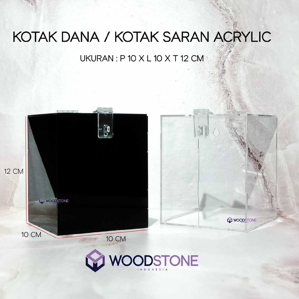 P50W Kotak Amal Akrilik kotak sumbangan saran masjid infaq undian celengan Acrylic box kotak tip uan