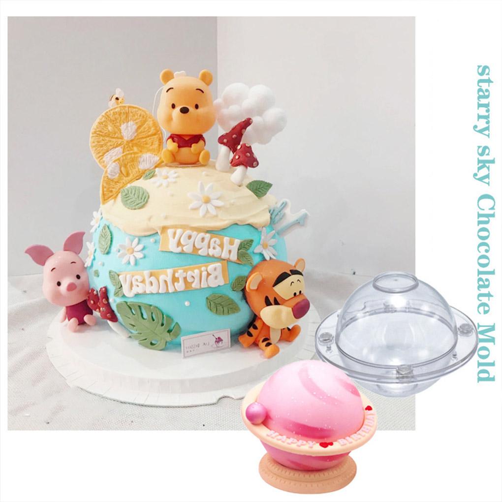 Rumah Cetakan Coklat Transparan Mousse Kue Jelly Pastry Membuat Berbentuk Bola Cetakan Dome Alat Baking Bakery Aksesoris