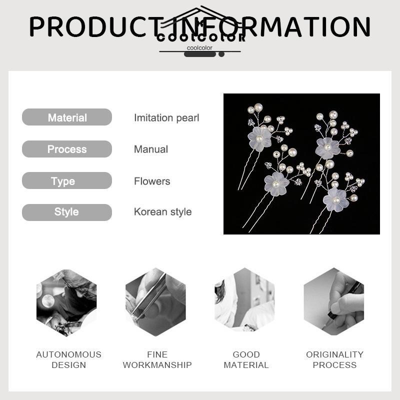 COD❤️Bunga Pengantin Mutiara Jepit Rambut Kecil Aksesoris Pernikahan Aksesoris Kepala Wanita- cl