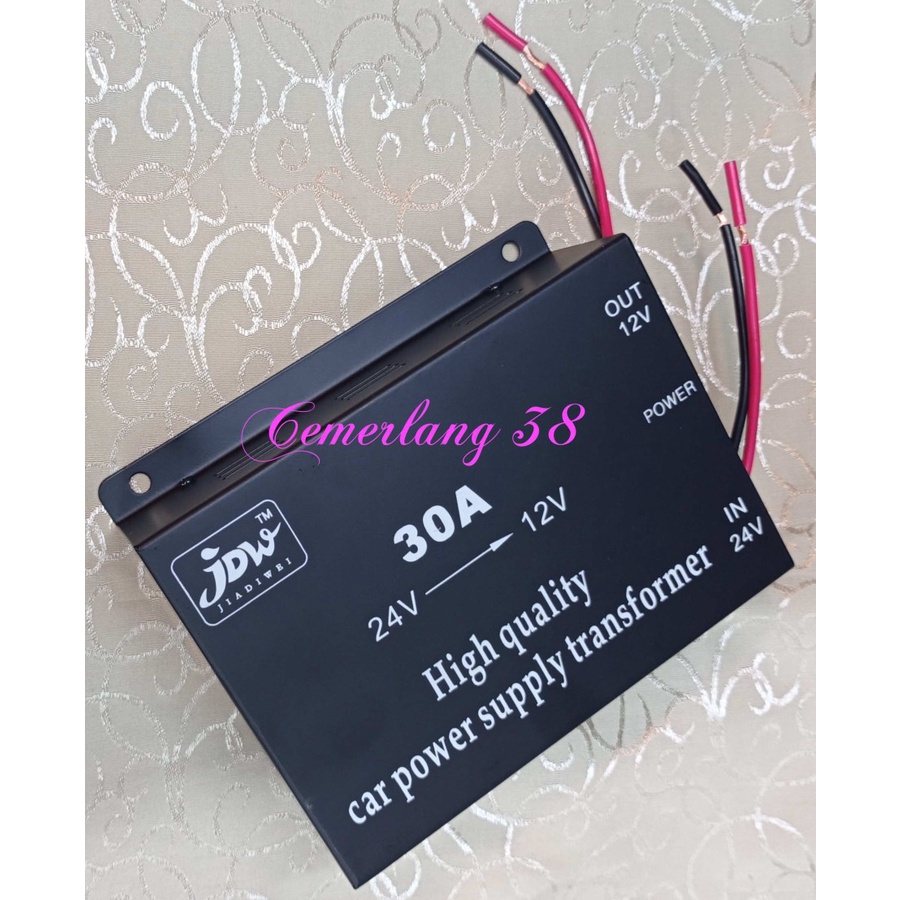 Step Down 30 A DC 24 V - 12 V Car Power Supply Transformer Converter