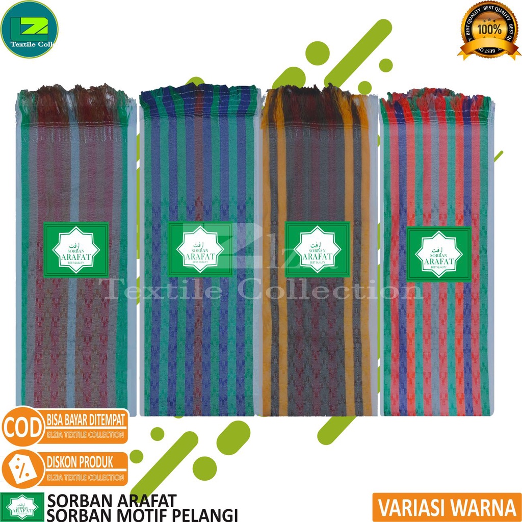 SORBAN ARAFAT SORBAN MOTIF SALUR EXCLUSIVE