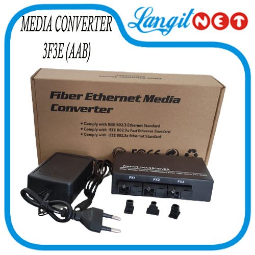 MEDIA CONVERTER 3F3E POE MEDIA CONVERTER 3 FIBER 3 ETHERNET