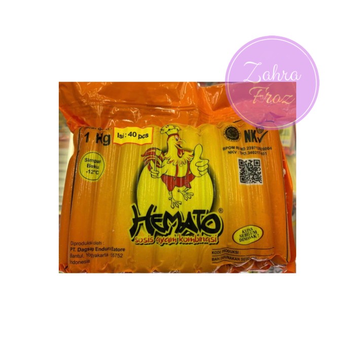 

HEMATO SOSIS AYAM 1 KG 40 PCS