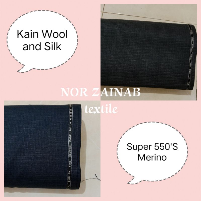 Jual Kain wool and Silk bahan jas per 0.5 meter. Shopee Indonesia