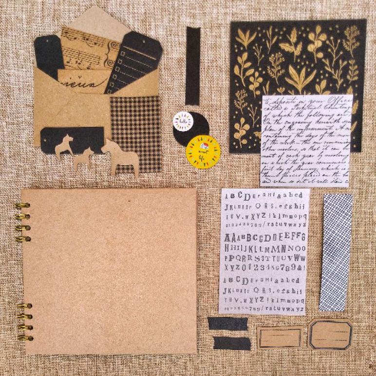 

BISA COD Scrapbook DP025 19cmx19cm (cover) 18cmx18cm (pages) album scrapbook photo journal