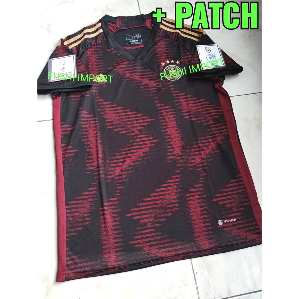 Jersey Baju Bola Jermann Away Full Patch EURO 2022 2024 Grade Ori