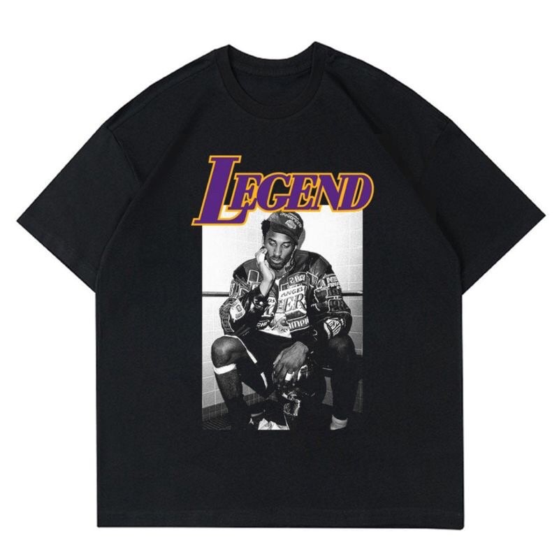 KAOS KOBE BRYANT LEGEND VINTAGE | T-SHIRT OVERSIZE BASKETBALL NBA LA LAKERS | KAOS VINTAGE LA LAKERS