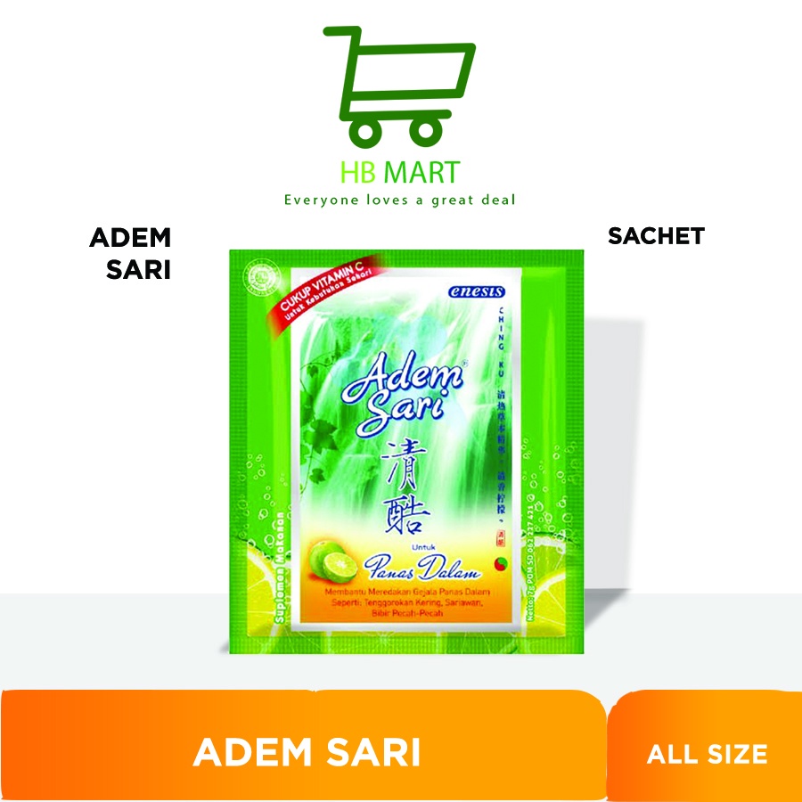 

ADEM SARI SACHET 1 PAK ISI 24 PCS 7gram