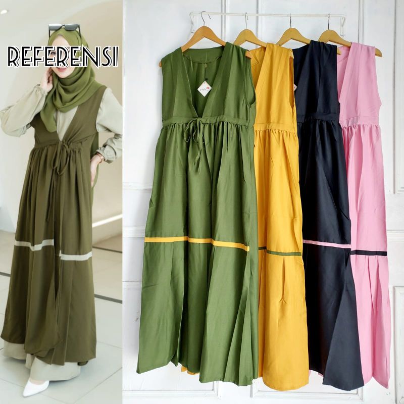 KAMILA OUTER SET MANSET HIJAB//OUTER SERUT//SET 3 IN 1
