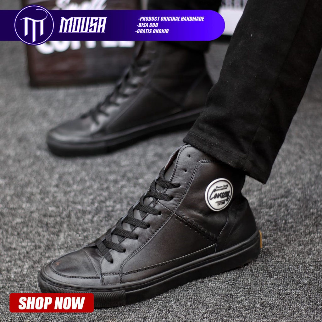 Sepatu Formal Kulit Asli Pantofel Kerja Kantor Pria Mousa Dante High