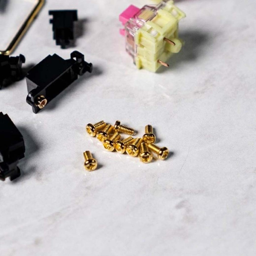 Durock V2 Black Gold PCB Screw in Stabilizer For Mechanical Keyboard