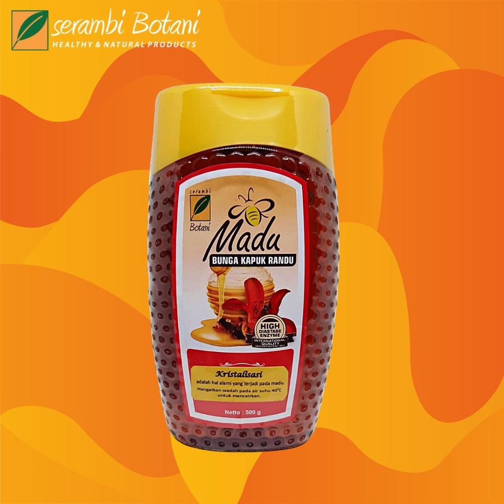 

Madu Murni Bunga Kapuk Randu 500gr Standar Internasional Serambi Botani