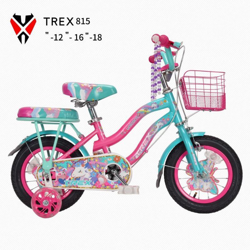 SEPEDA ANAK PEREMPUAN MINI 16 INCH TREX UNICORN KUDA PONI BERKUALITAS MATERIAL BESI TEBAL