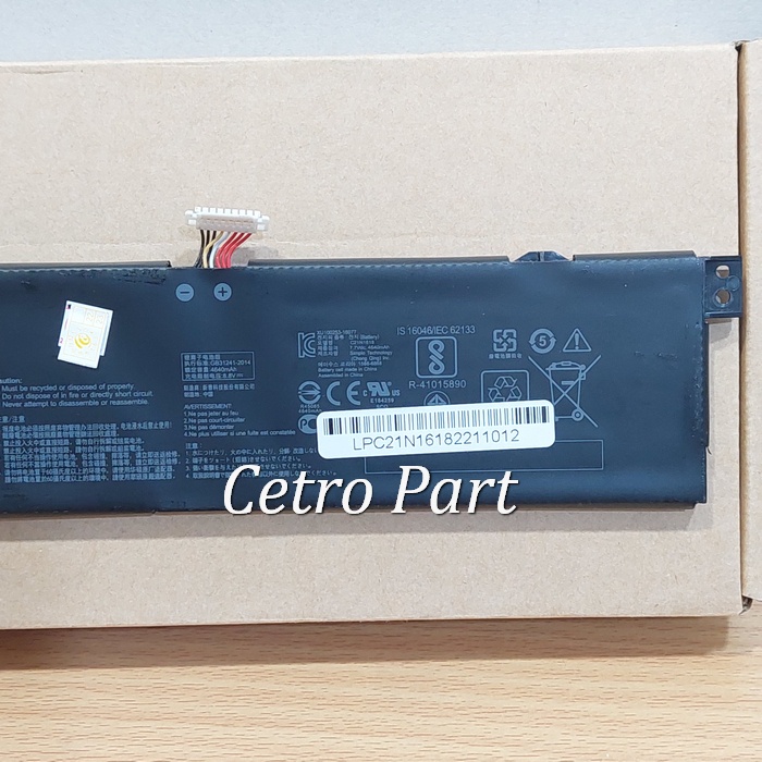 Baterai Batre Laptop Asus VivoBook E402B E402BP E402BA ( C21N1618 )