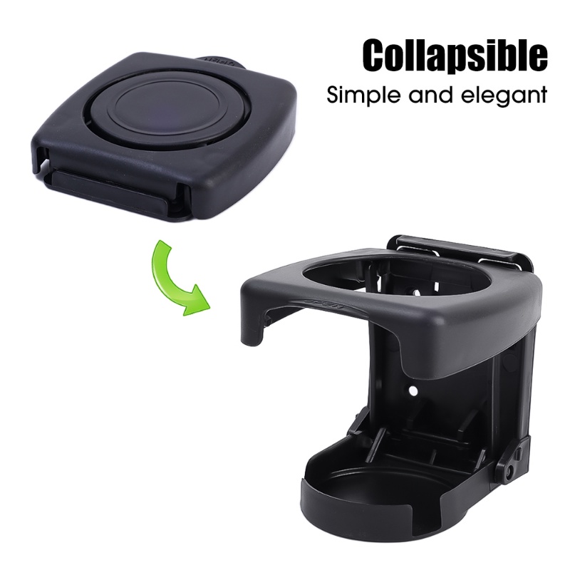 Cup Holder Lipat Universal Multifungsi Warna Hitam Untuk Interior Mobil