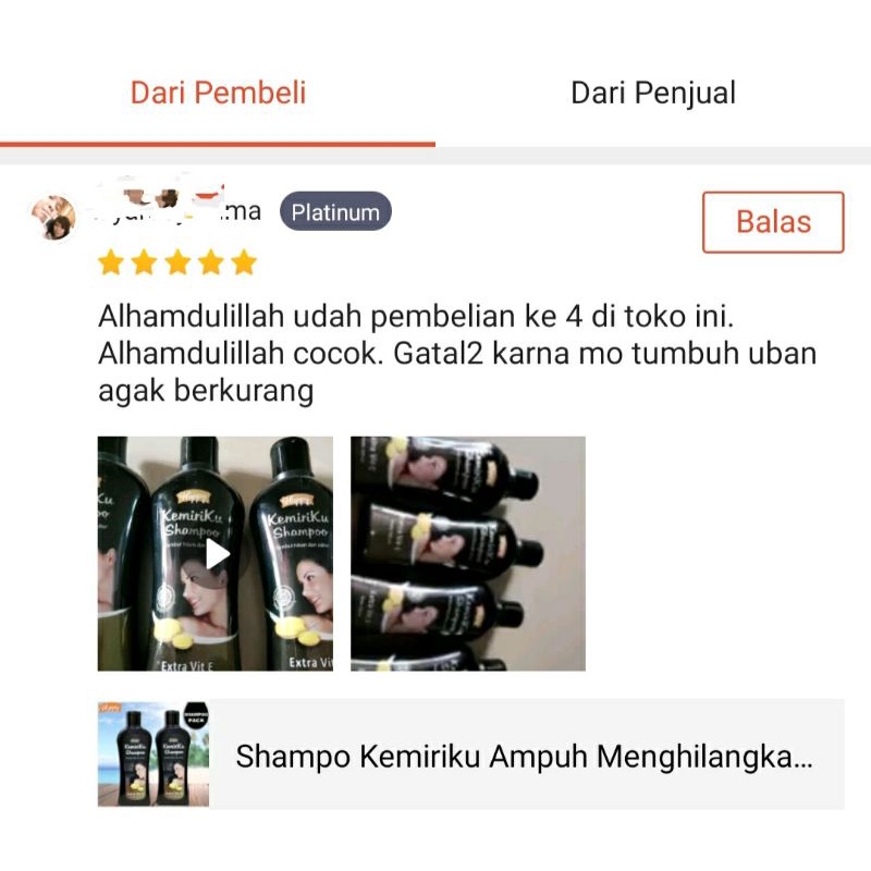 Shampo Kemiriku Ampuh Menghilangkan UBAN 100% ORIGINAL