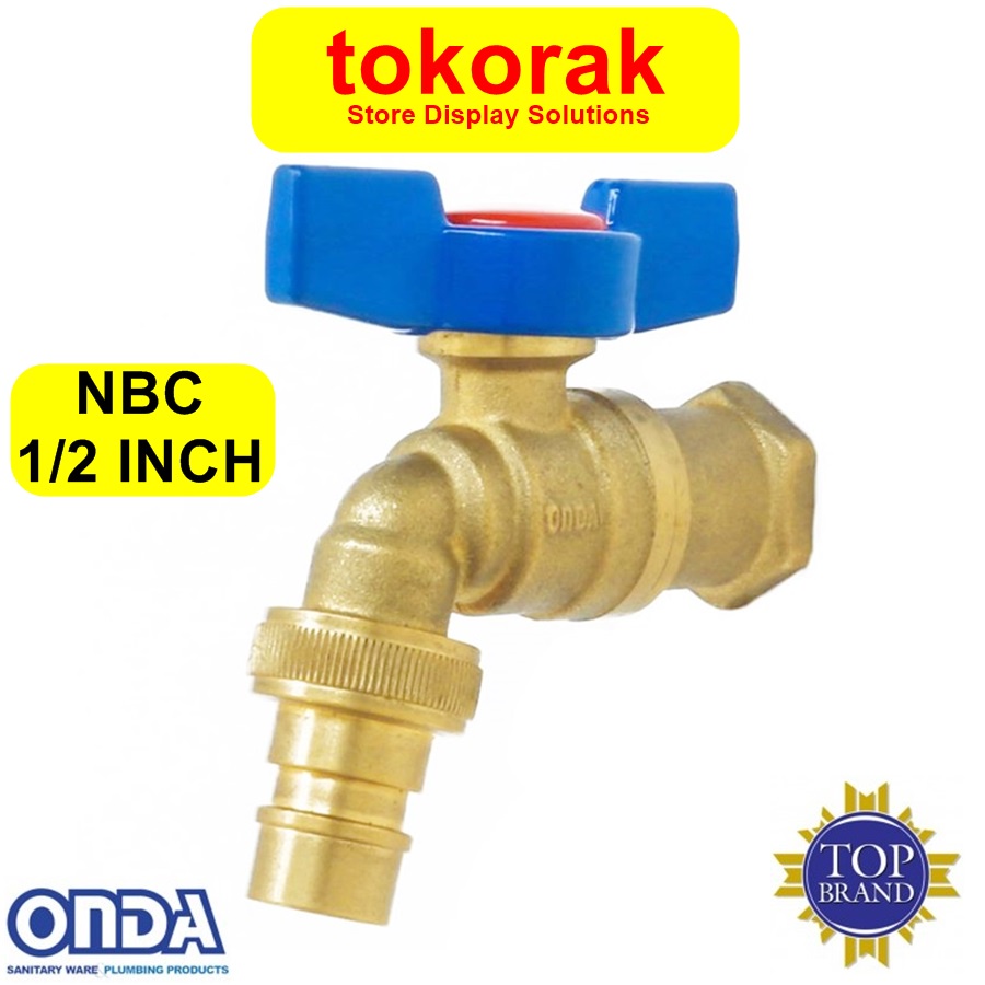 KRAN AIR TAMAN NBC ONDA 1/2 INCH KERAN KUNINGAN TEMBOK KRAN 1/2&quot;