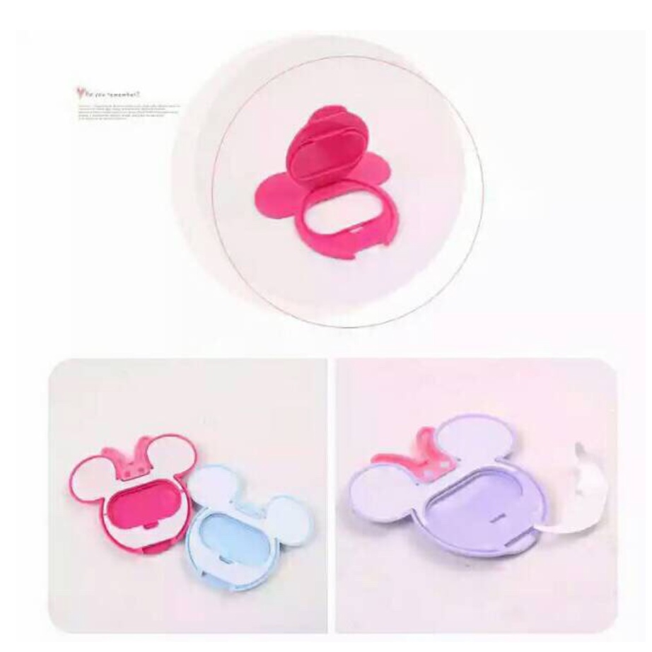 PENUTUP TISU BASAH MOTIF MICKEY DAN MINNIE BISA PAKAI ULANG LAGI / WET TISSUE COVER REUSABLE / TUTUP TISU BASAH ANTI KERING / BABY WIPES TISSUE COVER / PENUTUP TISSUE BASAH