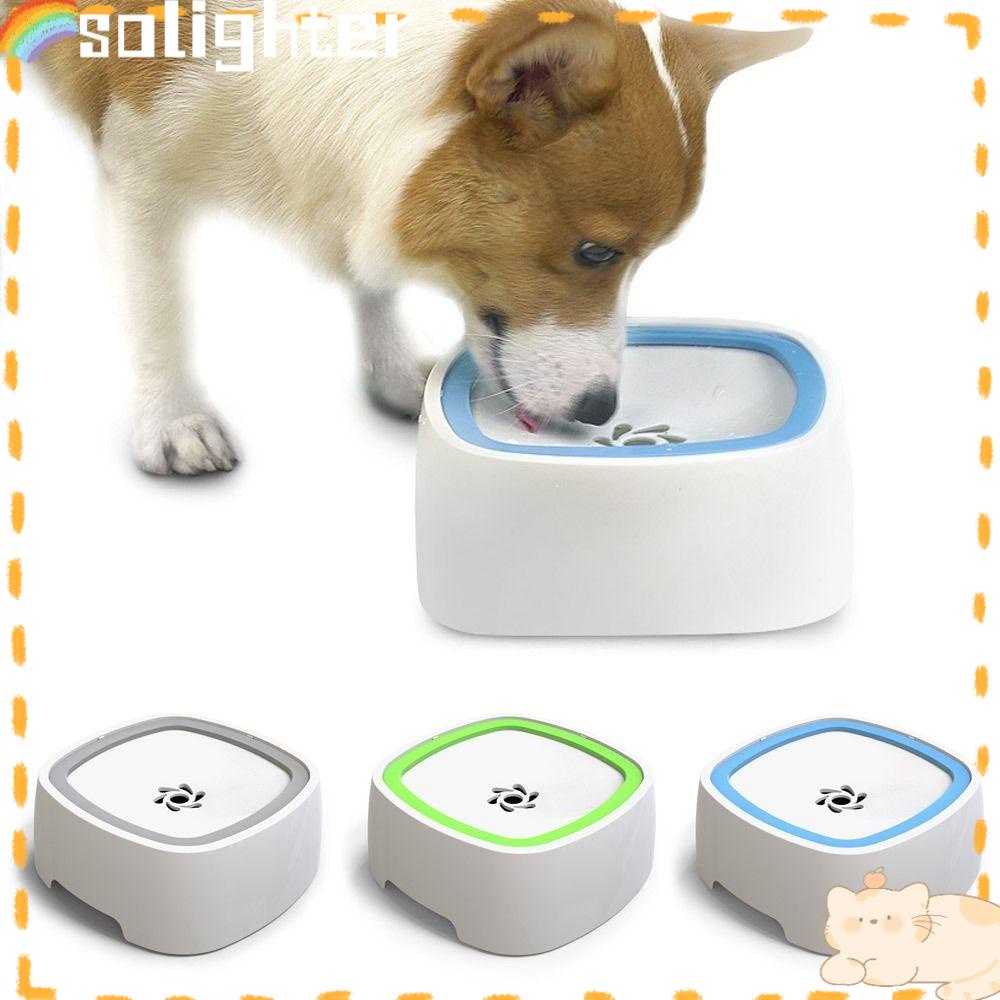 Solighter Mangkok Air Anjing Portable Not Sprinkler Tempat Air Peliharaan