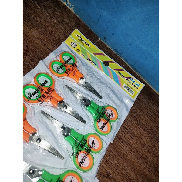 

1lsn(12pcs) gunting montana stw 540 gunting murah gunting kecil gunting renceng