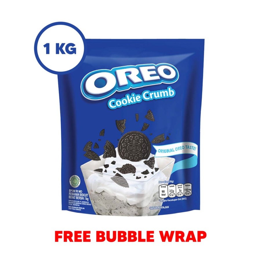 

Oreo Cookie Crumb 1KG / Bubuk Oreo 1KG / Crumb Kasar Tanpa Krim