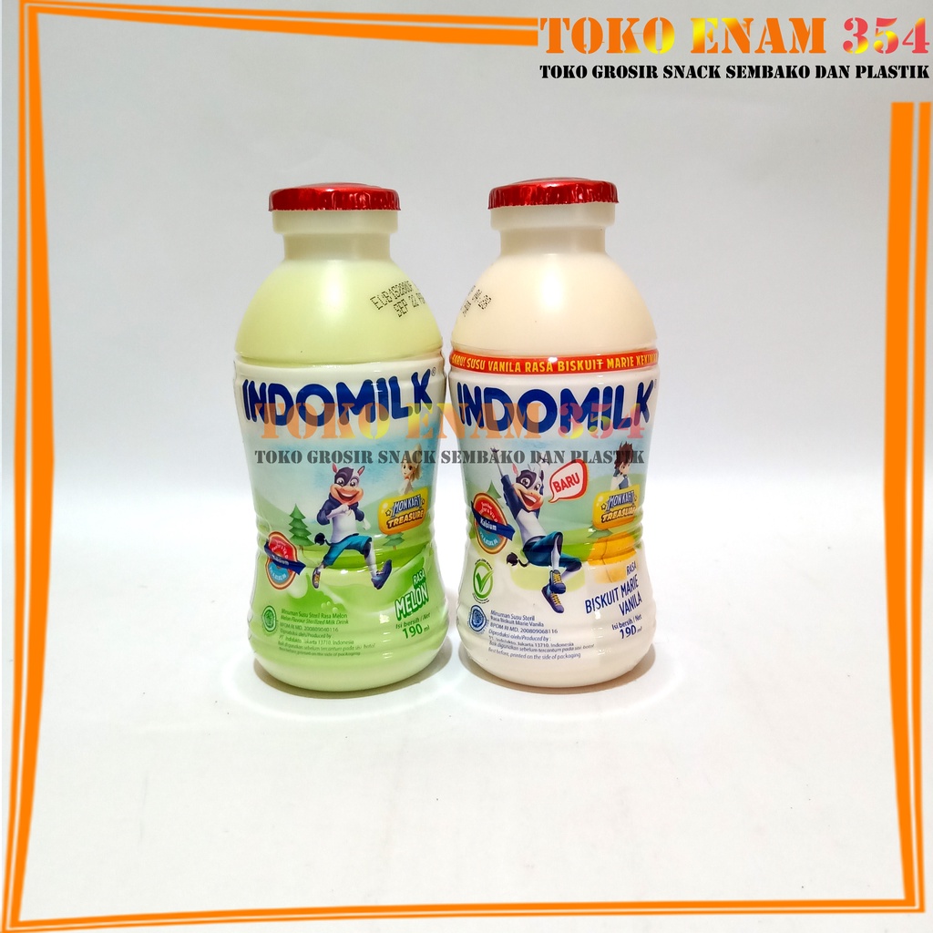 

Indomilk susu UHT steril botol 190 ml