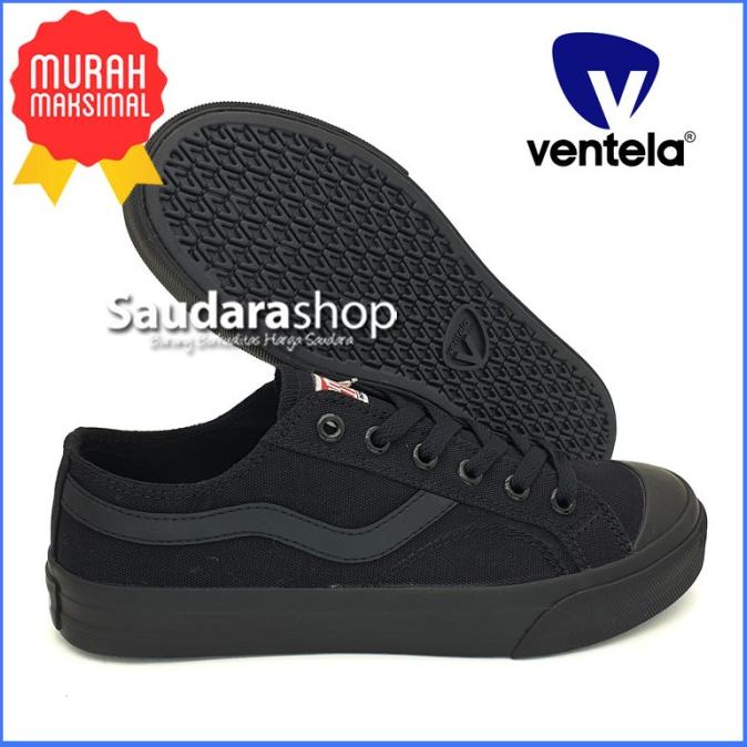 Sepatu Ventela Public Low All Black / Ventela Public Low Allblack