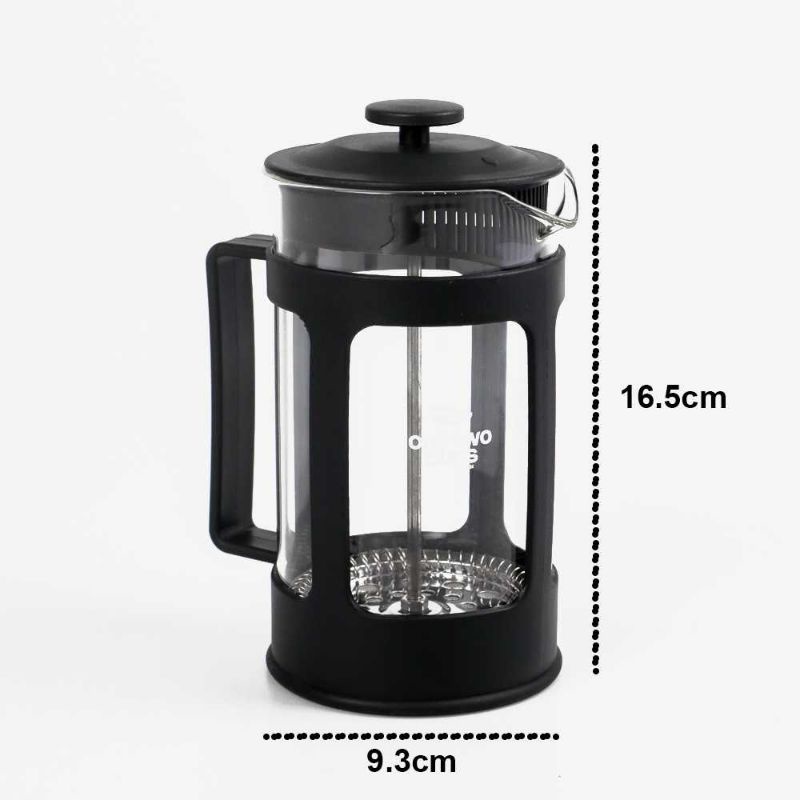 One Two Cups Teko Kopi French Press Coffee Maker Pot - KG73I 600ml