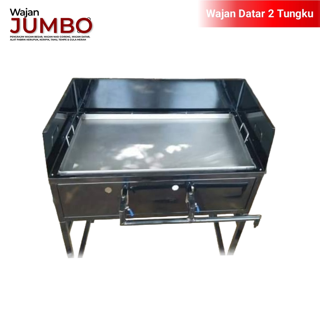 WAJAN ROTI BAKAR 2 TUNGKU JHON WAJAN DATAR KOMPOR PANGGANG BARBEKYU