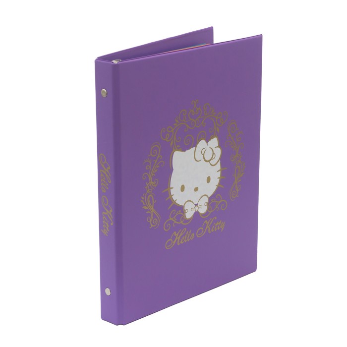 

TERJAMIN Bantex Multiring Binder Hello Kitty 20 Ring 25mm A5 Lilac #1324A21HK Code 5151
