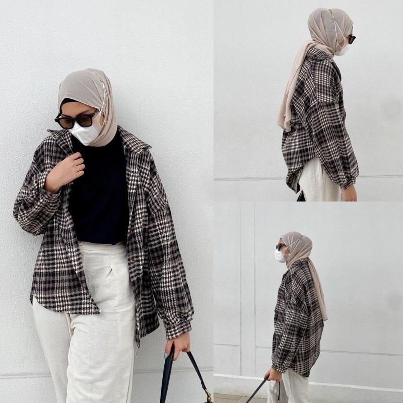 KIMBERLY KEMEJA FLANEL / KEMEJA FLANEL OVERSIZE