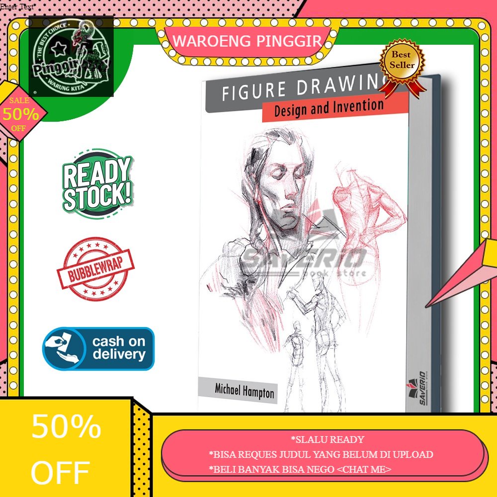 Buku UPDATE FIGURE DRAWING DESIGN AND INVENTION MICHAEL HAMPTON