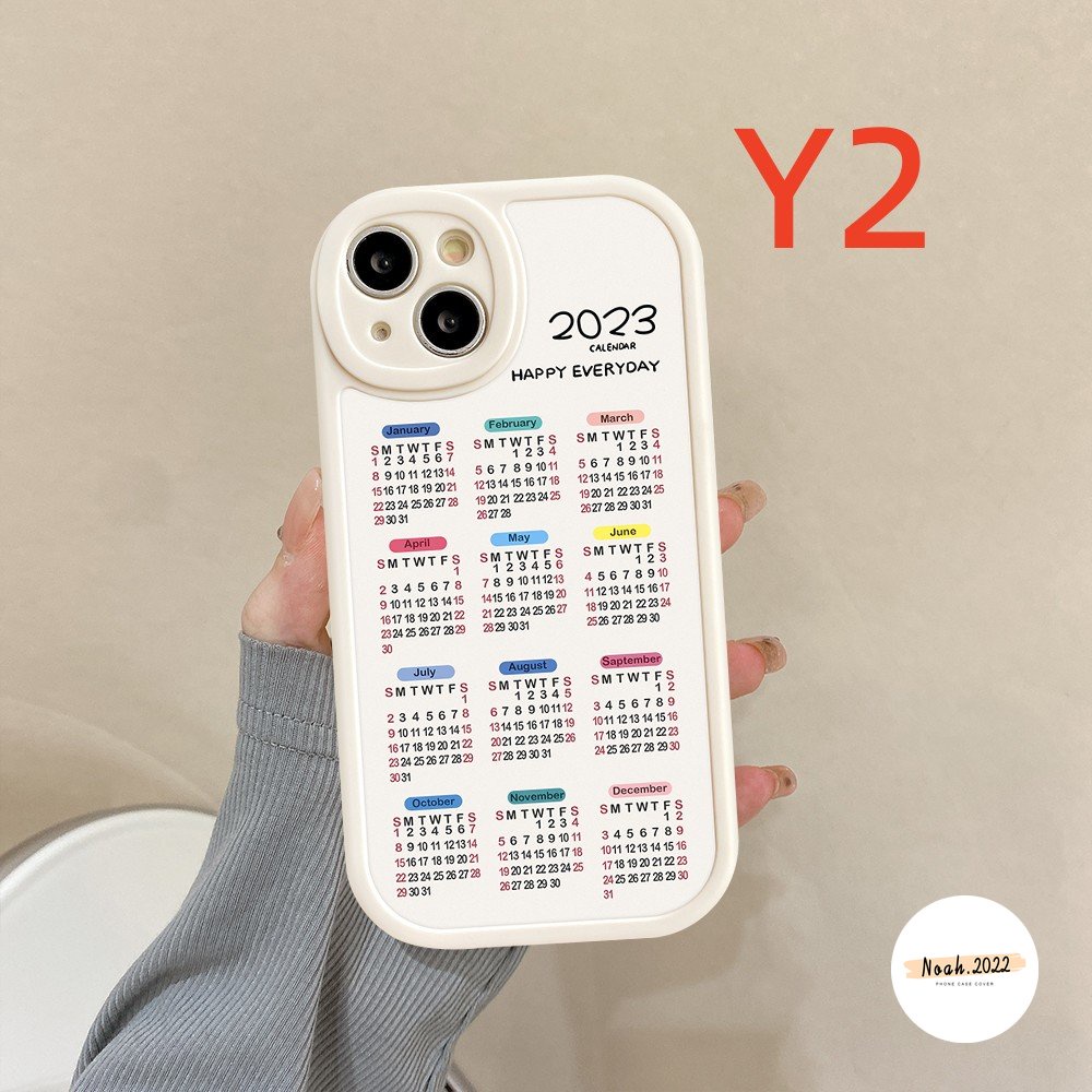 Soft Case VIVO Y35 Y02s Y16 Y22s Y22 Y15s Y01 Y33s Y12i Y21 Y21s Y20 Y11 Y51A Y12 Y15 Y17 V23E V23 Y20s Y21A Y20i Y31 Y30 Y30i Y50 Y1s Y91C Y51 Y15A Y91 2023 Case TPU Kalender