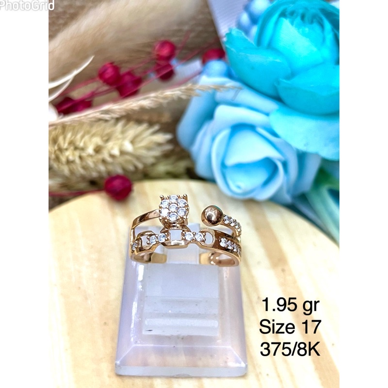 Cincin model mata ac 3423 - 1.95 Kuning 375/8K