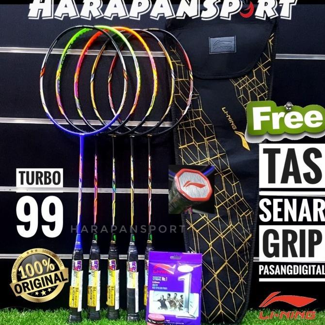 RAKET BADMINTON LINING TURBO 99 TURBO99 ORIGINAL 100%