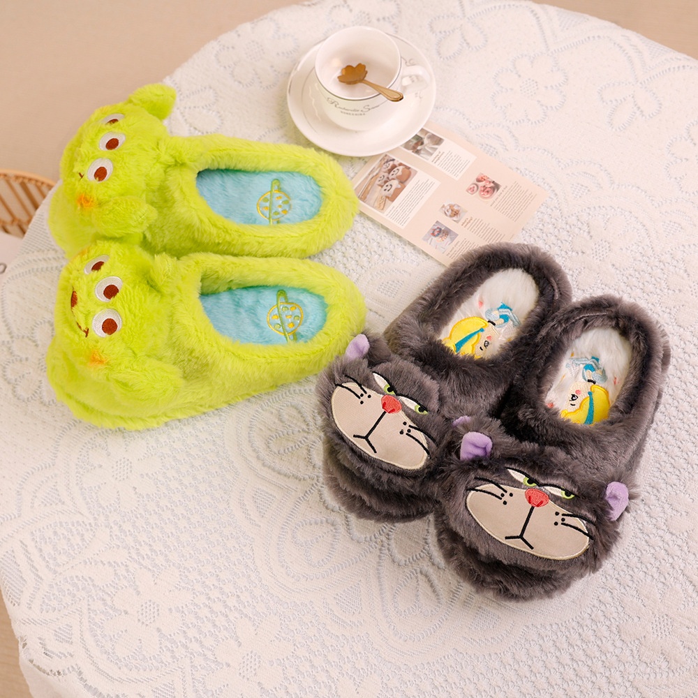 SANDAL RUMAH ALIEN LITTLE GREEN MEN TOY STORY LUCIFER CAT KUCING SEPATU KAMAR IMPOR LEMBUT